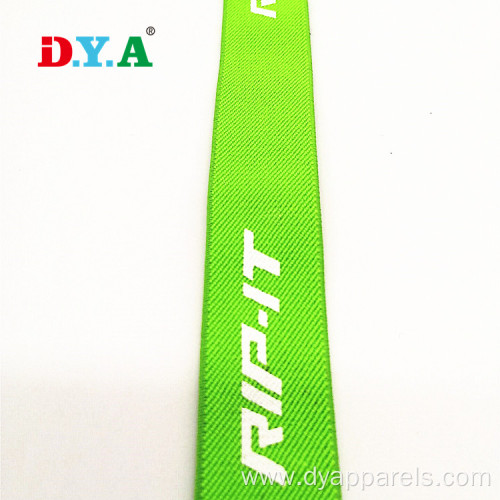 High Elasticity Logo Printed Woven Twill Elastic Band